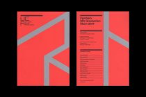 Exhibition invite with Pantone Metallic Silver print.