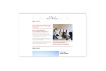 Women in Photography website layout for the events page